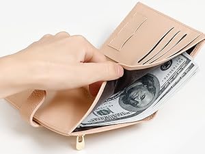 slim rfid leather passport wallet cover for travel women