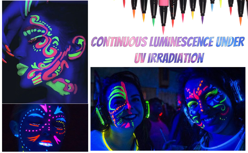 Colorful UV Neon Liquid Eyeliner Pencil Pen