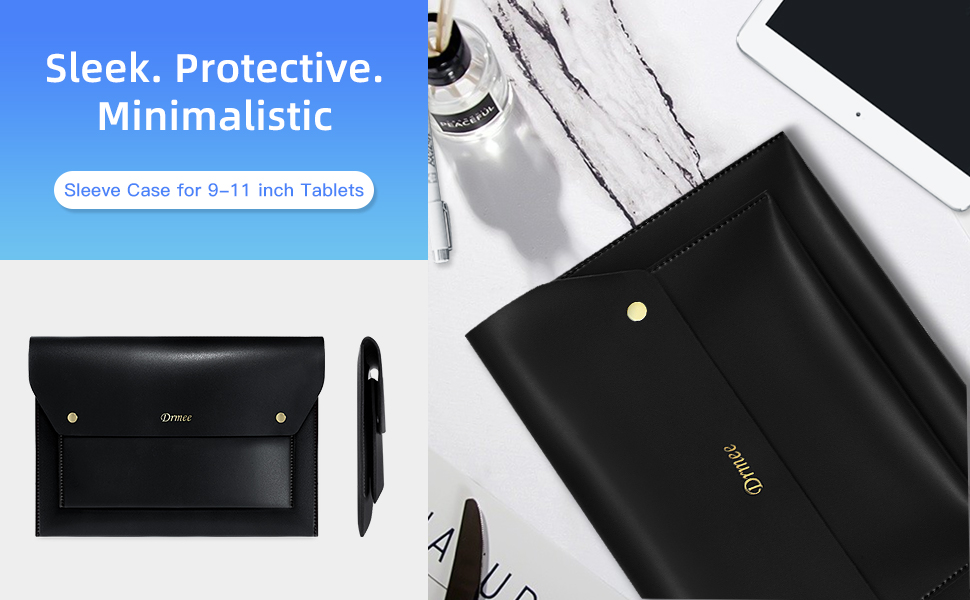 black iPad sleeve case