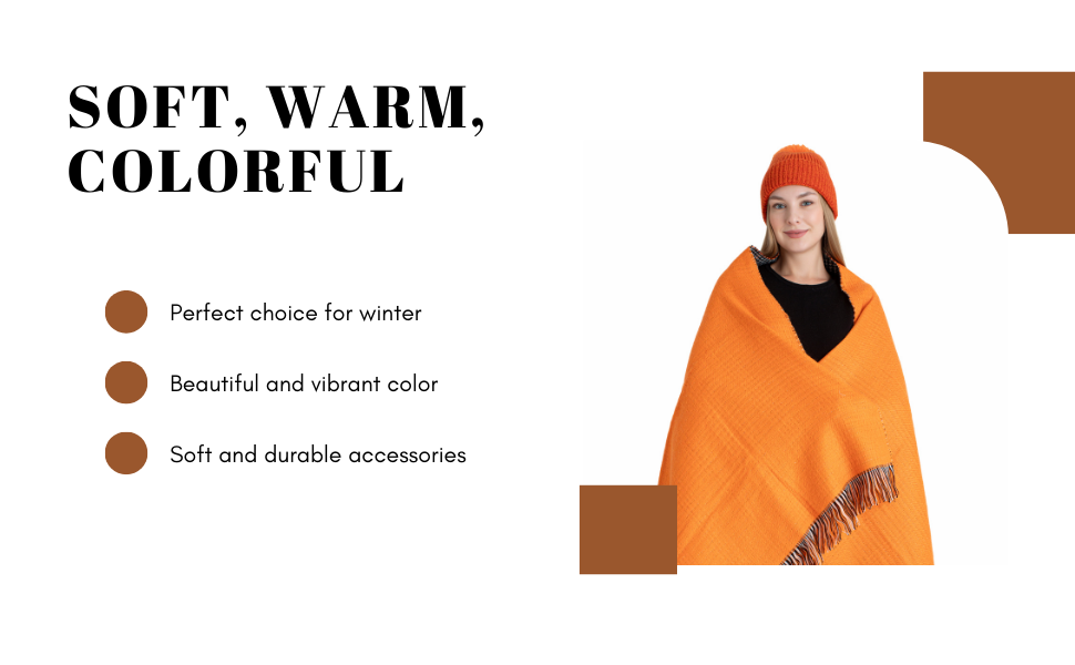 Winter oversize shawl