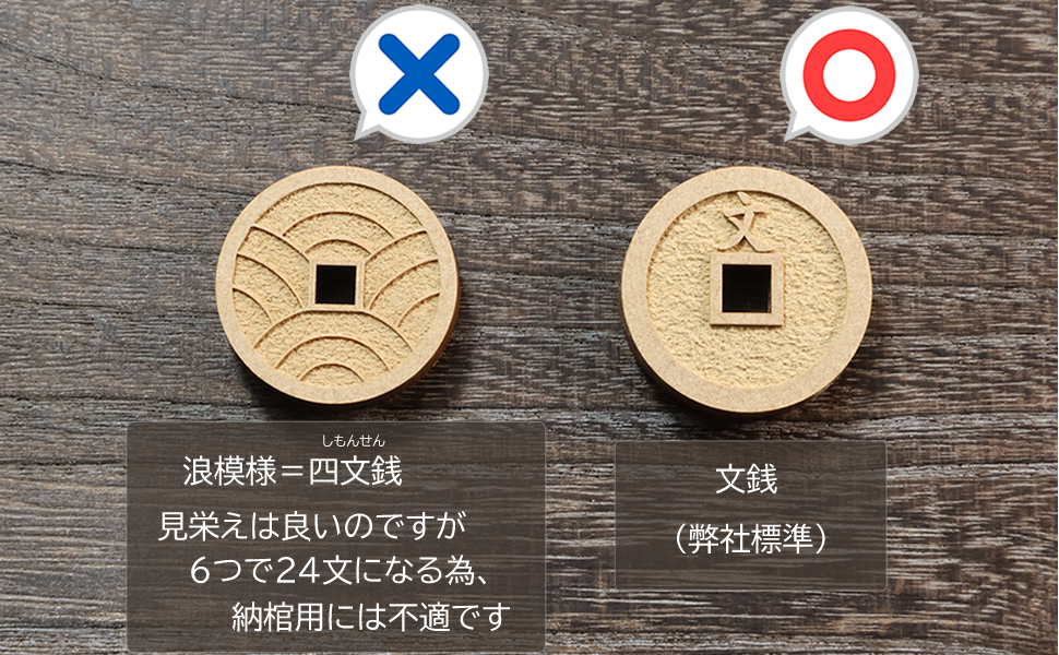 Amazon｜直心謹製 納棺用 六文銭｜手元供養用遺骨入れ