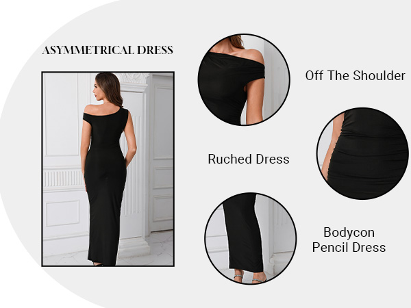Amazon.com: SOLY HUX Women's Off The Shoulder Maxi Dress