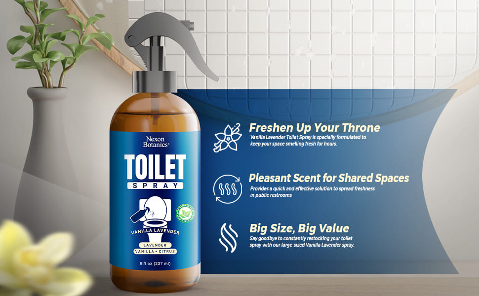 Vanilla Lavender Toilet Spray 8 fl oz Before You Go Toilet Spray for Poop
