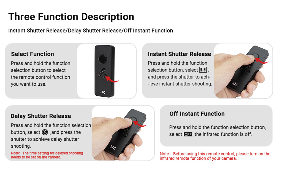 Wireless Infrared Shutter Release Remote Control Replaces Canon RC1 RC