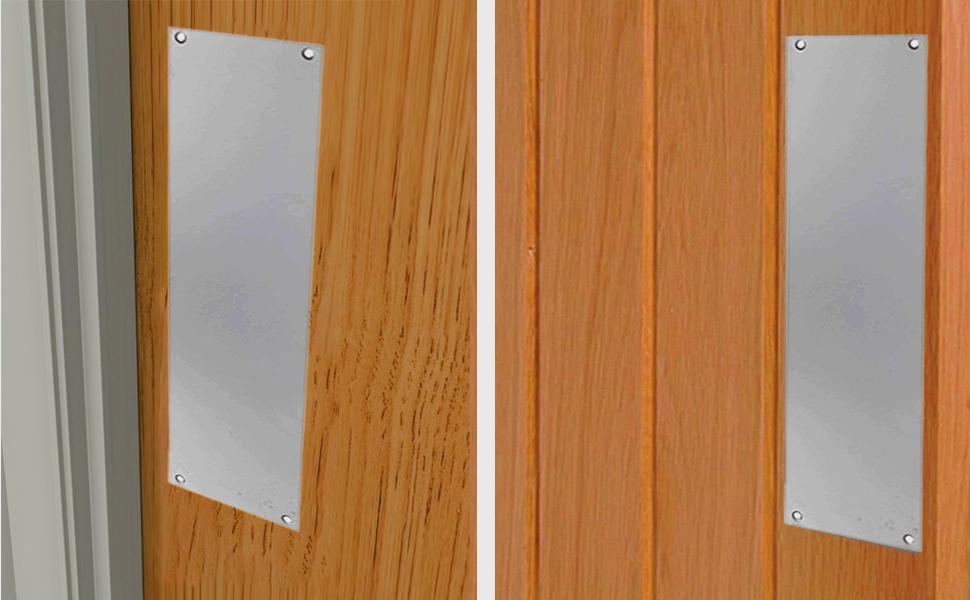 SKANDH Aluminum Kick Plate 6" X 30" Inches for Doors, Satin Anodized