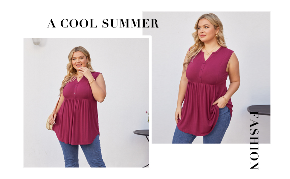 women's plus size tank tops