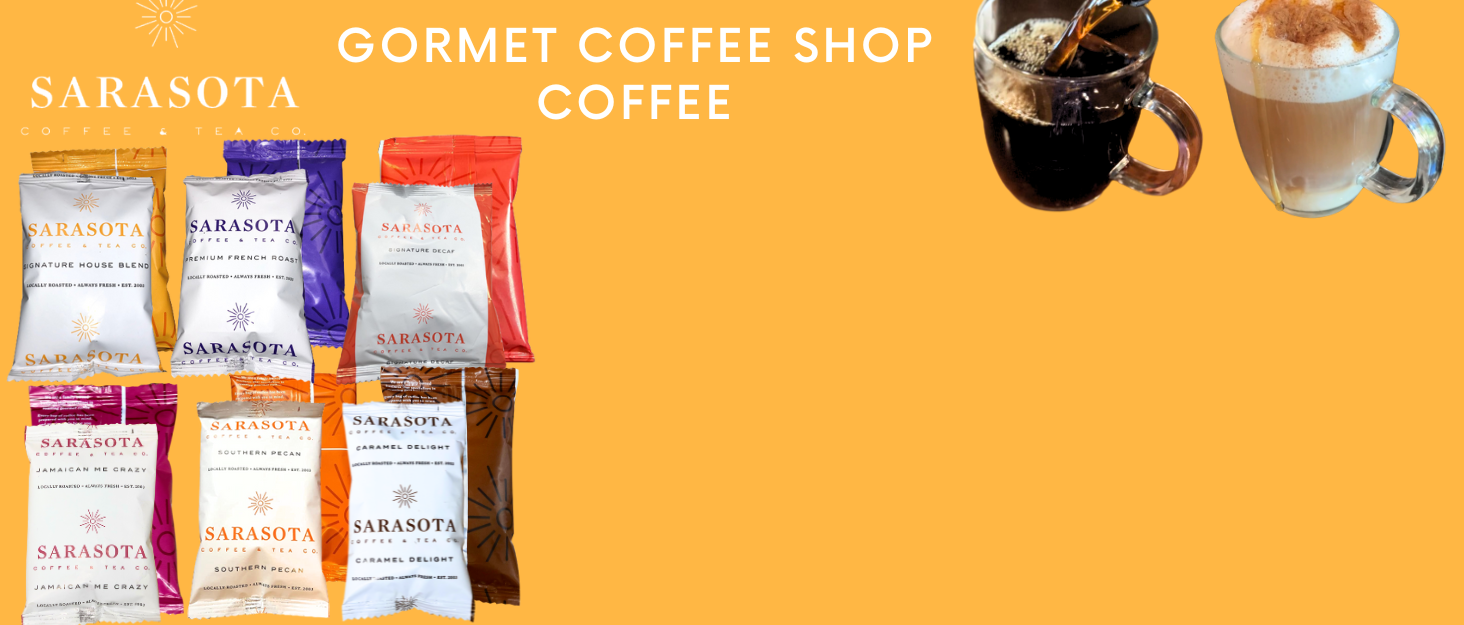 SARASOTA COFFEE Packets, Pre Ground Coffee Packs
