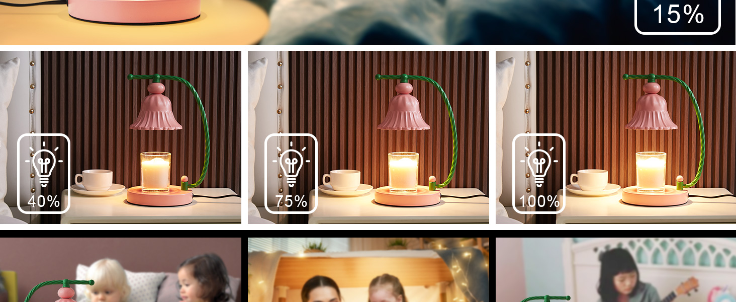 Candle Warmer Lamp with Timer and Dimmer