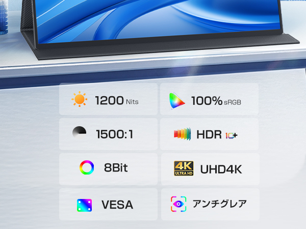 Amazon.co.jp: EVICIV モバイルモニター 16インチ 4K 1200Nits超