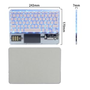 美品！HP Elitebook タッチパネル LEDバックライト タブレット Amazon.co.jp: 透明なBluetoothキーボード 超薄型 9.7-10.5