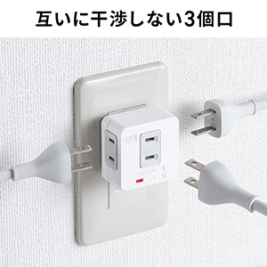 ペにさん専用　3口 Amazon.co.jp: サンワダイレクト 電源タップ 3個口 2P 雷ガード