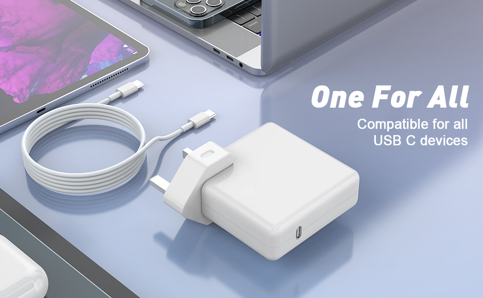 106W Mac Book Pro Charger USB C Charger Power Adapter for 13/15 Inch