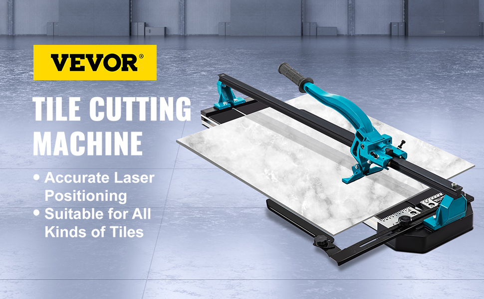 VEVOR Coupe Carrelage Manuel 1200 Mm Coupe-Carreaux, Epaisseur De Coupe 6-15 Mm Coupeur De Carrelage Reglable Robuste Avec Positionnement Laser Professionnel Pour Couper Ceramique Carreaux Porcelaine 11 Coupe-carreaux de 1200 mm