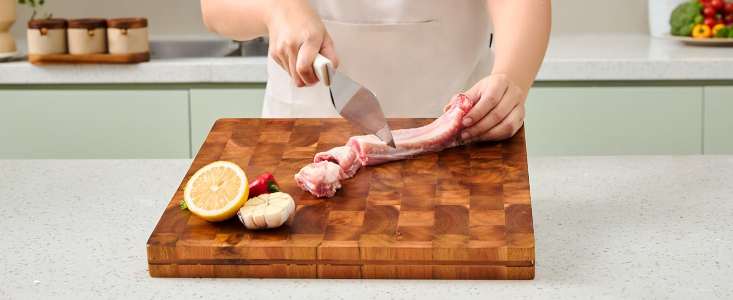 teak cutting board, wood cutting boards for kitchen, extra large cutting board