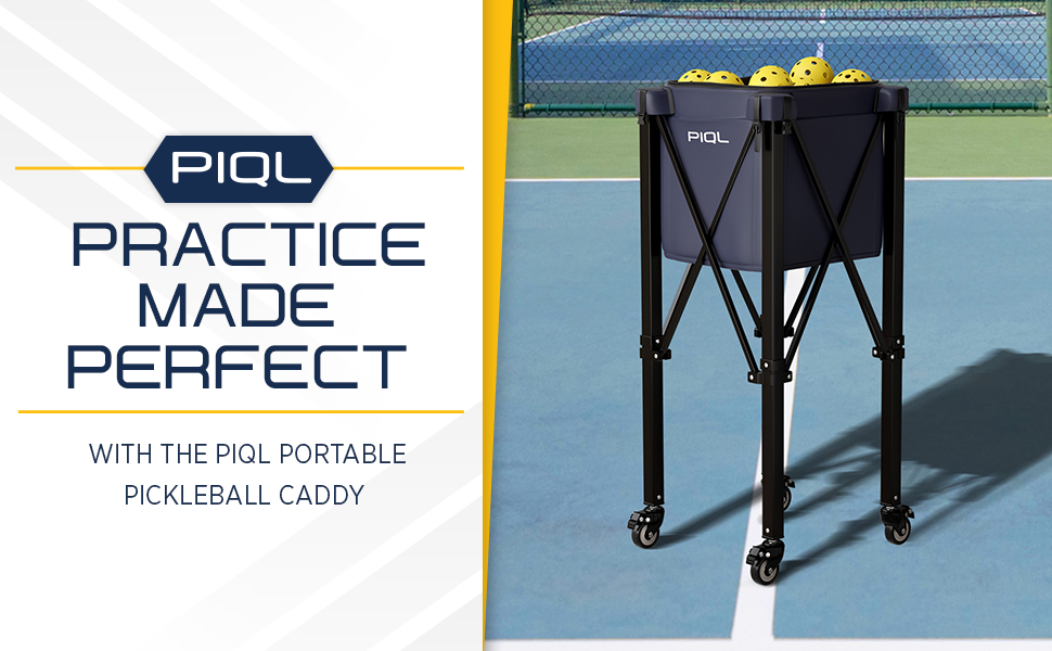 Pickleball Ball Caddy Navy Blue 100 pickleball capacity