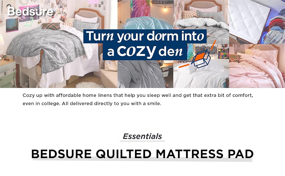 Bedsure Rv Short Queen Mattress Topper Deep Pocket Pillow