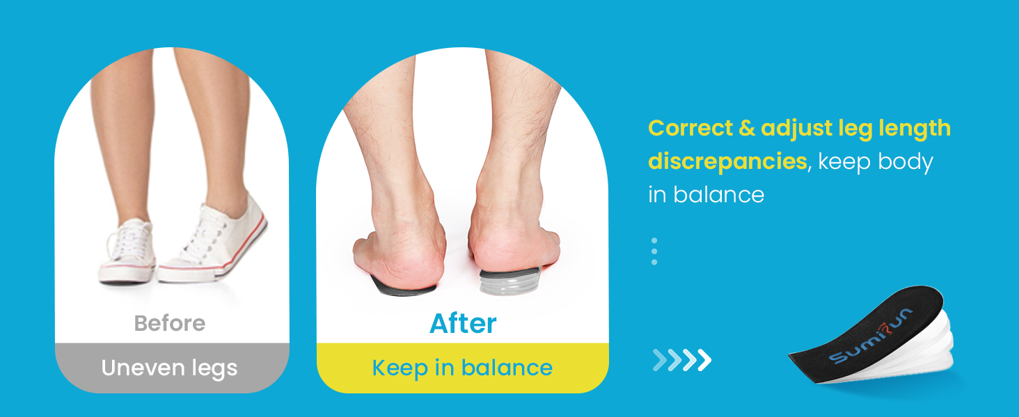 Heel Lift Inserts for Women Shoes 4 Layers Adjustable