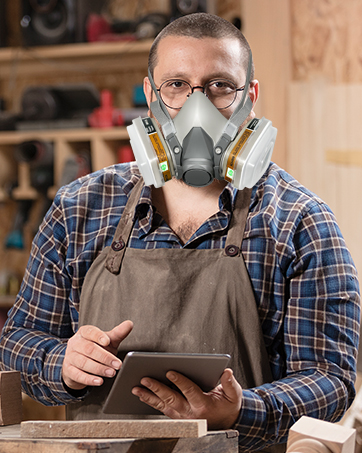 respirator mask for epoxy resin