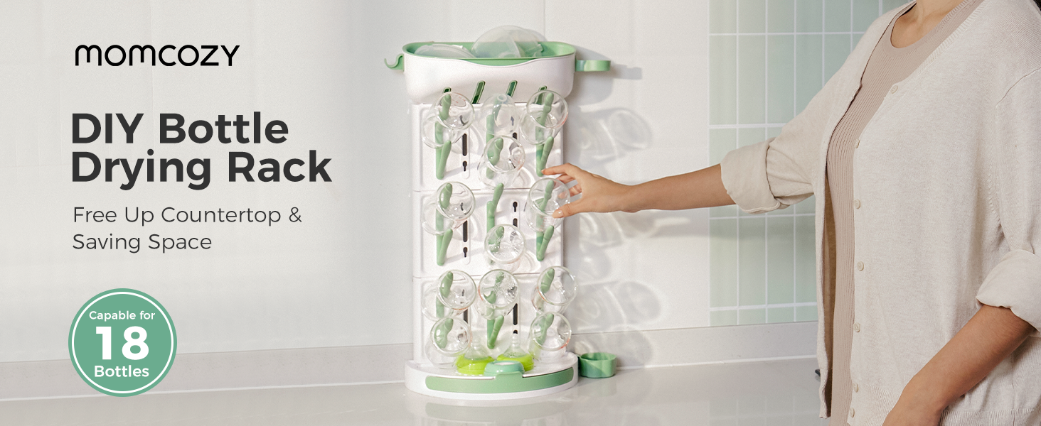 That's why this is the largest bottle drying rack on the market