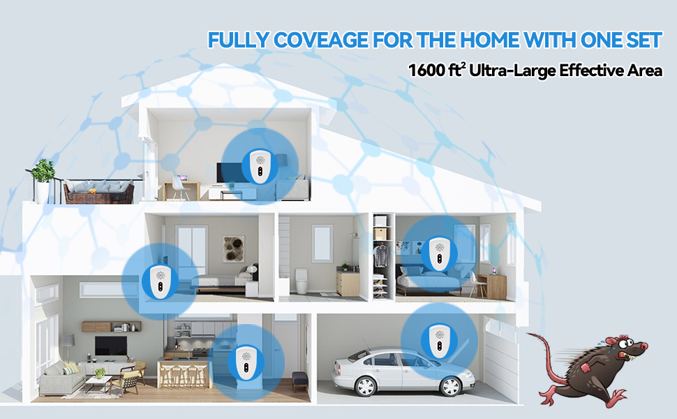 Upgraded Ultrasonic Pest Repeller