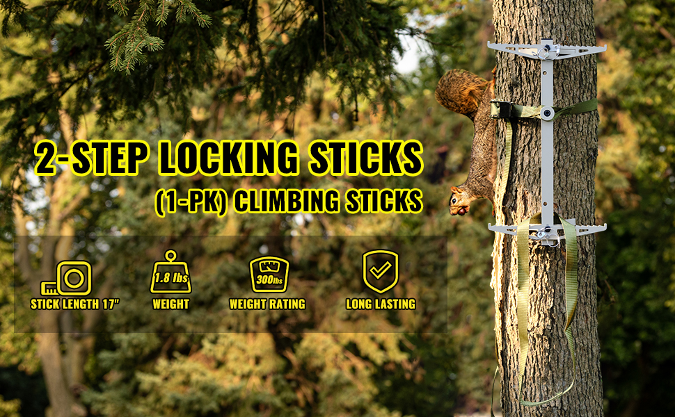 ONECHOI Climbing Sticks, 17” Lightweight Aluminium Hunting