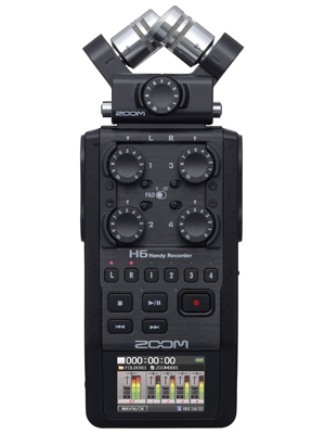Zoom H6/BLK ② Zoom H6 All Black 6-Input / 6-Track | Gp Camera Rental