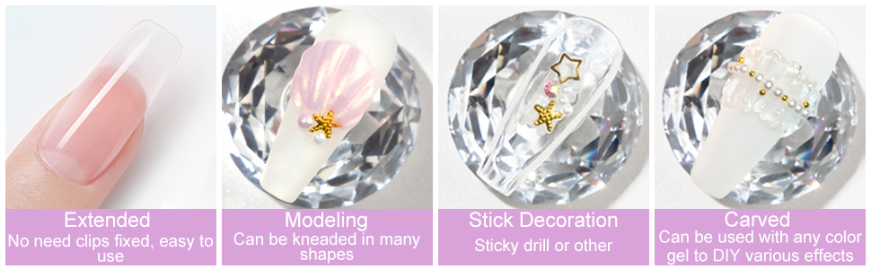 Solid Gel Nail Glue for Extension