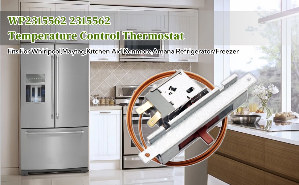 WP2315562 2315562 Temperature Control Thermostat Fits for Whirlpool,Maytag,Kitchen Aid,Kenmore
