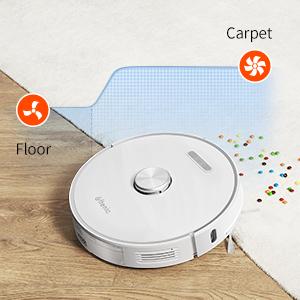 ULTENIC T10 - Robot Vacuum Cleaner With Mop - Self-empty Base - 3000Pa - Laser Navigation - Wi-Fi Connected/App Control 15 Robot Vacuum carpet detection