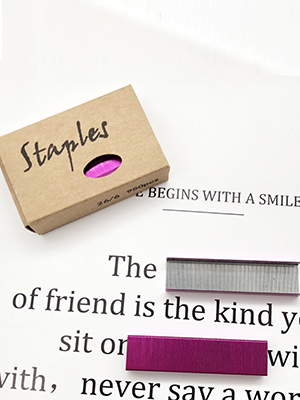 rose gold red blue green staple 26/6 standard staples set office school stapling stapler refill