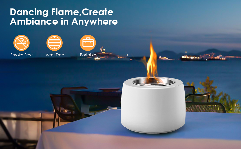 Yamvisa Tabletop Fireplace Bioethanol Fireplace Bio Ethanol Table Top