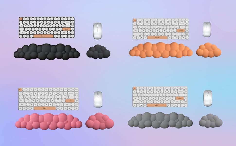 LJYZMD Cloud Wrist Rest Mouse Cloud Arm Rest Mouse Wrist