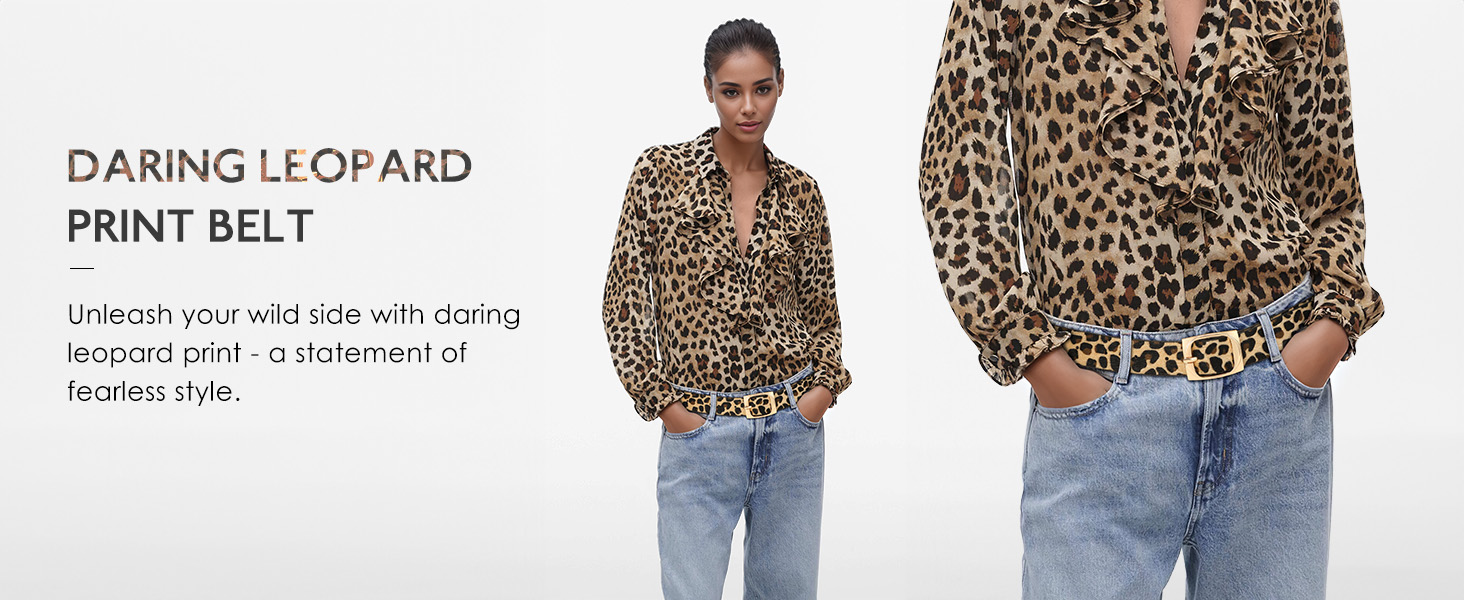 Women&#39;s Leather Belts for Jeans Dress Pants Black Brown Belts for Women Ladies Belts Gold Buckle