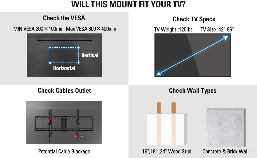 tv mount tv wall mount tilt tv mount