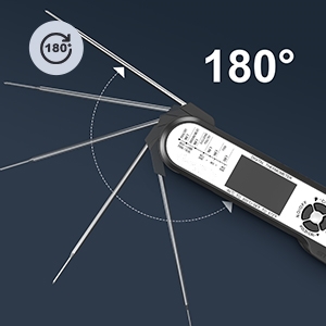 180-degree folding rotating probe
