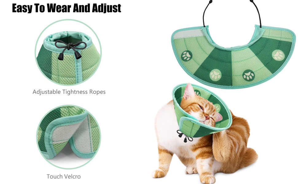 Dolahovy Cat Cone Collar, Soft Cat Recovery Collar Lightweight