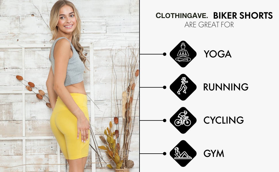 ClothingAve,Biker,Shorts