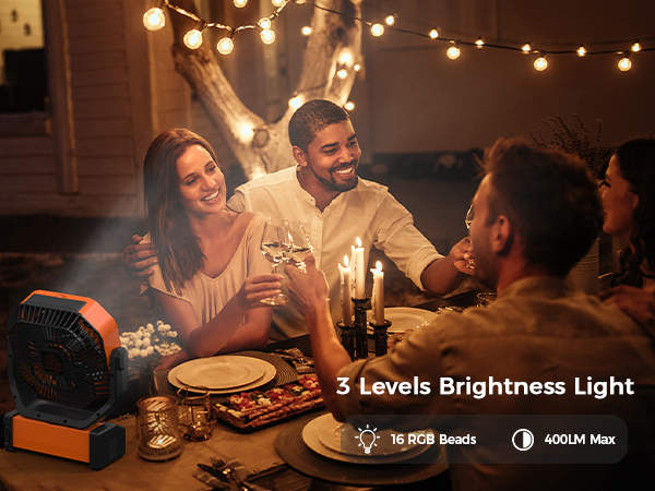 camping fan with light