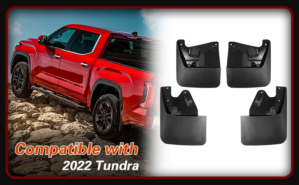 FLARE UP トップス Amazon.com: Hbzxqp 2022 Tundra Mud Flaps Compatible with