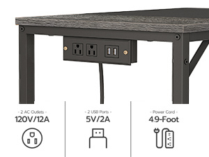2 розетки переменного тока и 2 USB-порты, достаточно зарядки нескольких устройств.