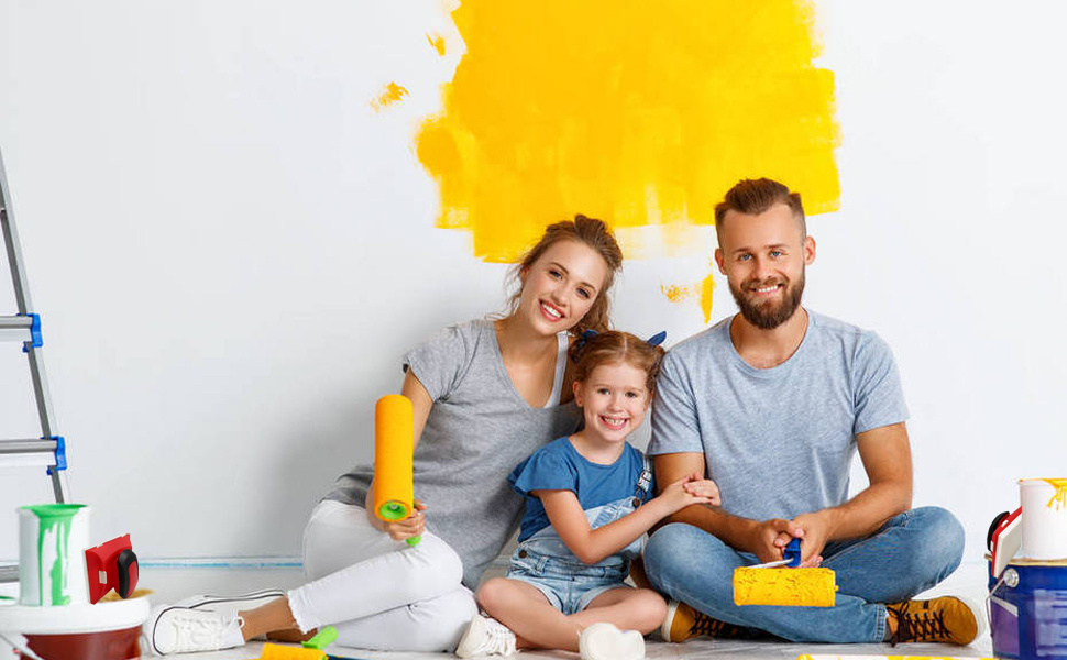 BANCOO 4" Paint Edger Pro with Two of Painter’s Pad Refills