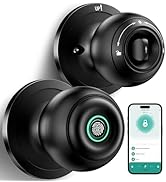 Fingerprint Door Lock, Smart Fingerprint Door Knob with Lock, Biometric Door Lock with App Contro...