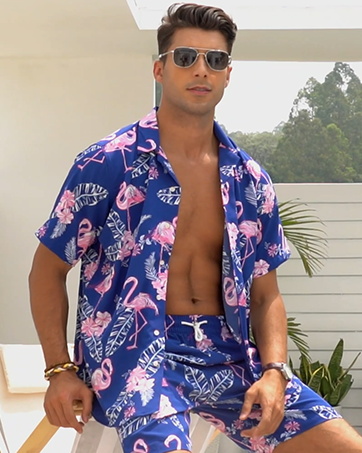 Hawaii-Outfit für Männer