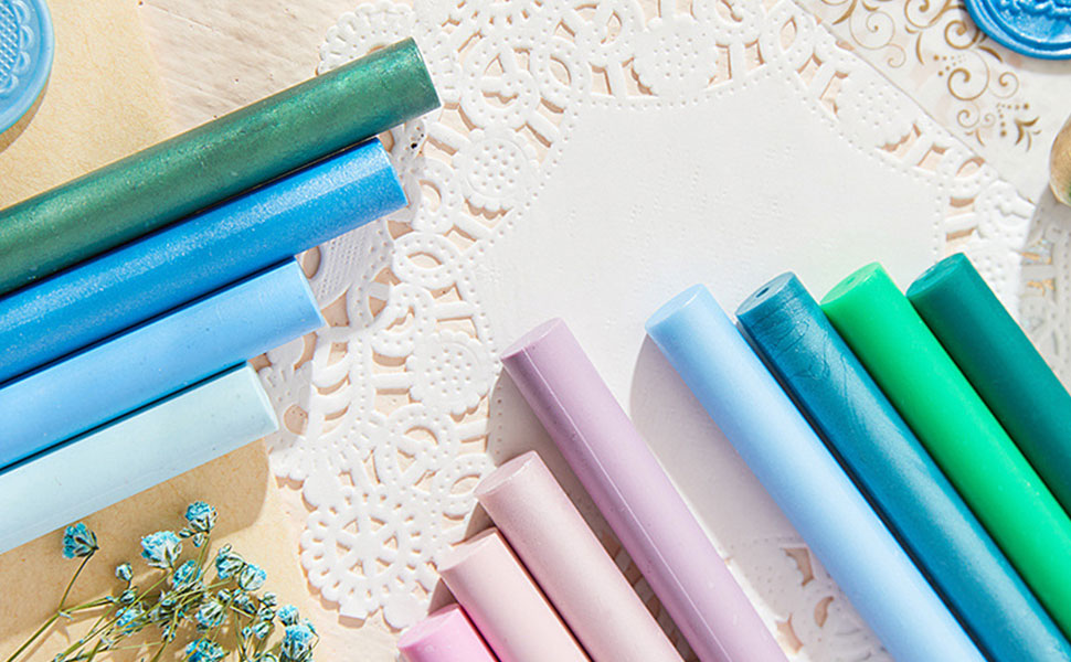 Wax Seal Stick, Vosypoky 16 Pieces Glue Gun Wax Seal Stick for Wax Seal