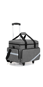  Trunab Rolling Medical Bag with Detachable Trolley, Nurse  Rolling Bag with Removable Dividers 15.6” Laptop Sleeve, First Aid  Responder Bag Empty for Home Health Nurses, Doctors, EMT, EMS : Everything  Else