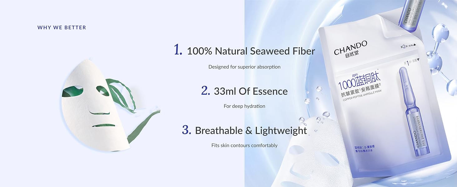 2-Step Copper Peptide Anti-wrinkle Ampoule Mask