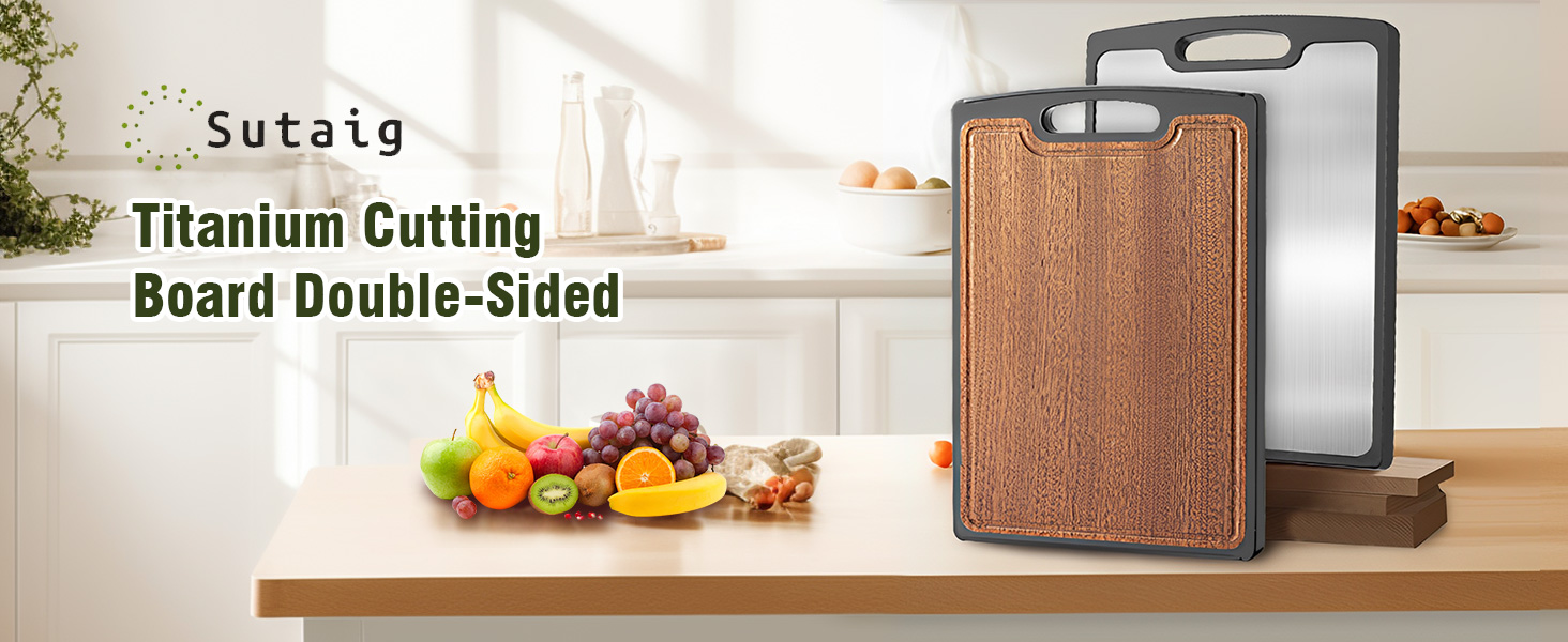 Titanium Cutting Board Double-Sided