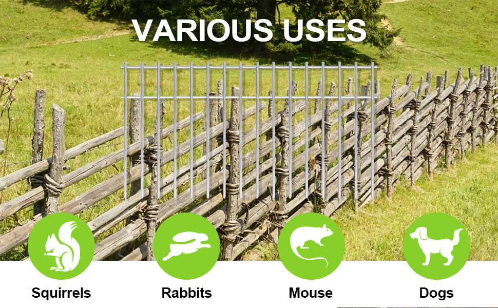 Stainless Animal Barrier Garden Fence 10Pack, 32x10in No