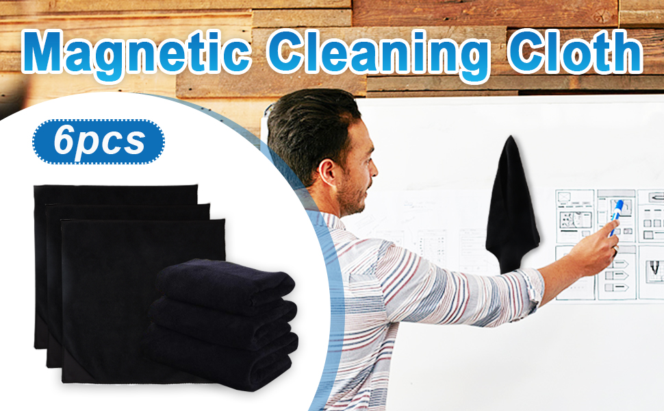 Yzzsjc 6pcs Cleaning Cloth Dry Erase Eraser
