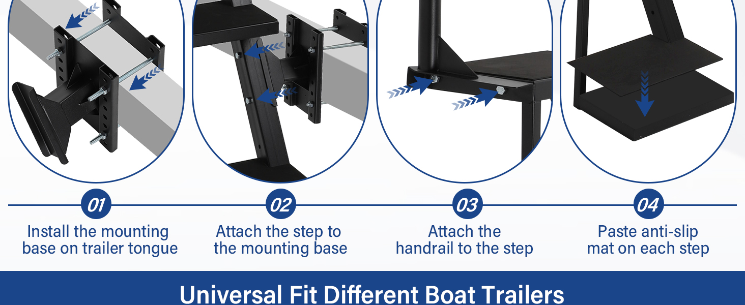 trick step boat trailer steps